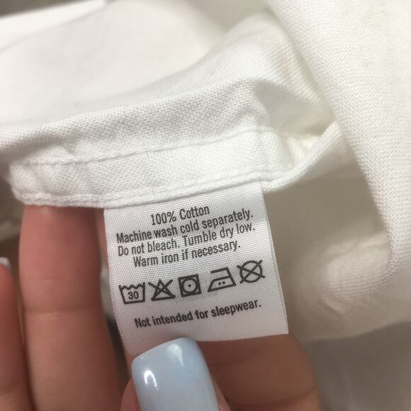 Janie and Jack Kids Boys Button Down Long Sleeve Shirt 100% Cotton White Size 3 - Picture 3 of 6